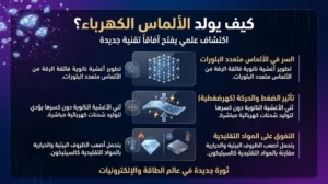 اكتشاف علمي يهز العالم: “الألماس” يولد الكهرباء لأول مرة.. ثورة تقنية ستغير شكل أجهزتنا الذكية!