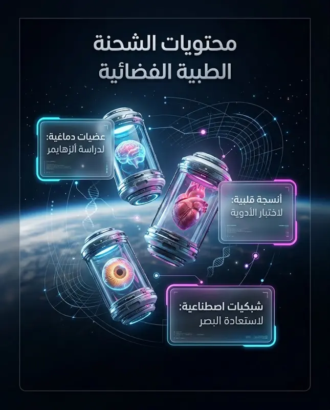 شحنة غريبة تصدم العالم: ما سر إرسال مركبة SpaceX أدمغة وقلوب إلى محطة الفضاء الدولية؟
